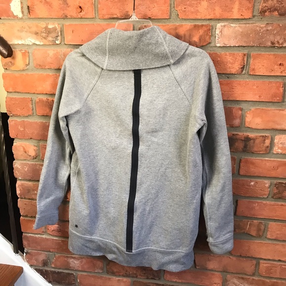 Lululemon Yin To My Yang Cardi Jacket Sweater Fleece Snaps Shawl Collar Pockets - Picture 3 of 16